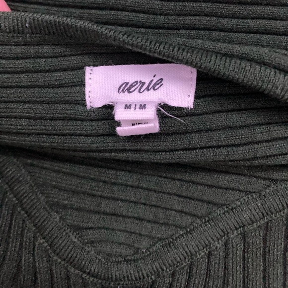 Aerie Take Charge Olive Petal Sweater Corset Tank - Picture 9 of 9